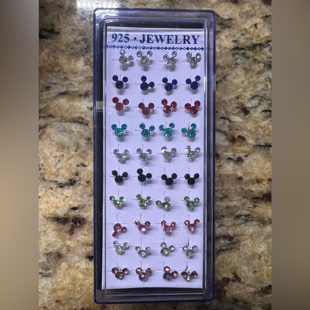Disney Mickey Mouse Rhinestone Earrings